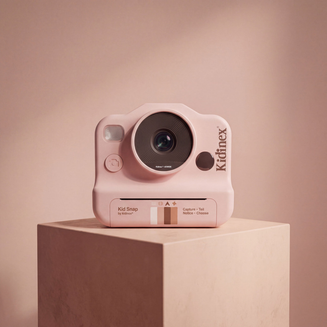 KidSnap Pink - Aparat Fotograficzny z Wydrukiem Natychmiastowym dla Dzieci - Kidinex