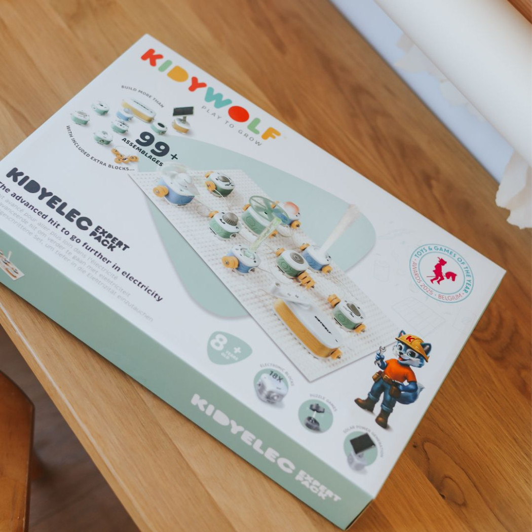 KIDYELEC Expert - Mały Elektryk Duży Zestaw Konstrukcyjny Elektryczność - KIDYWOLF