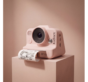 KidSnap Pink - Aparat Fotograficzny z Wydrukiem Natychmiastowym dla Dzieci - Kidinex
