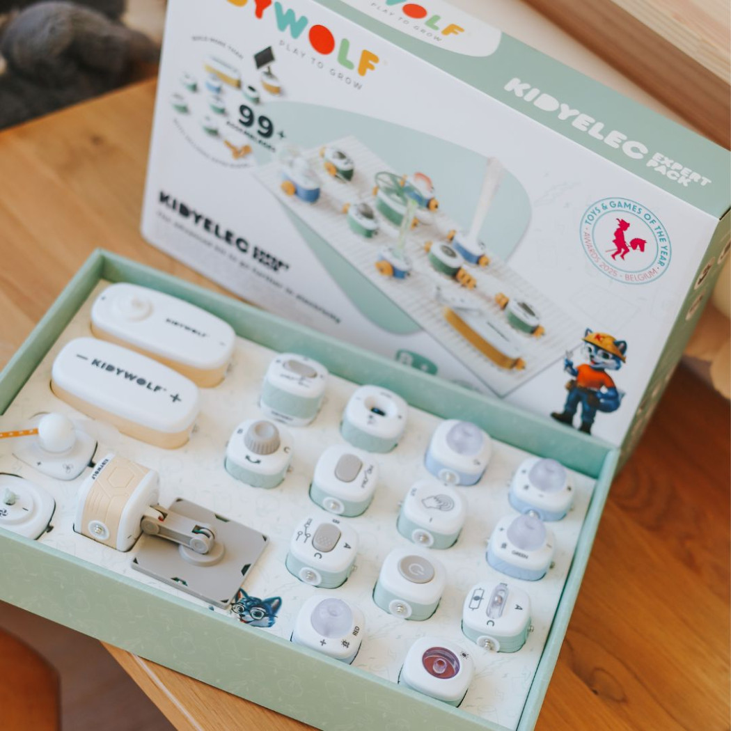 KIDYELEC Expert - Mały Elektryk Duży Zestaw Konstrukcyjny Elektryczność - KIDYWOLF