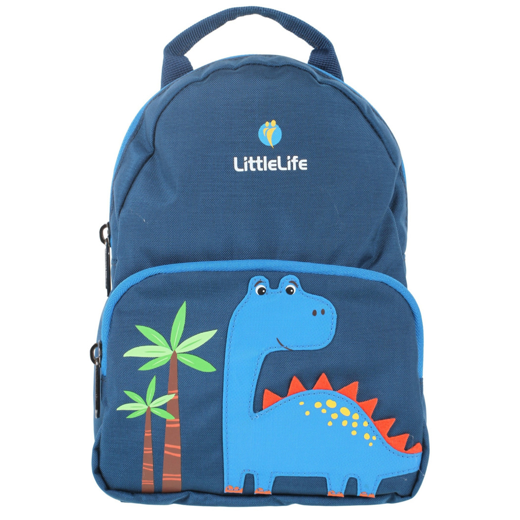 Dinozaur - Mały Plecak Dwukomorowy dla Dzieci ze Smyczą Bezpieczeństwa - LittleLife