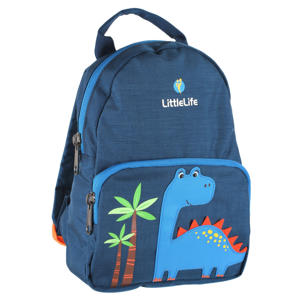 Dinozaur - Mały Plecak Dwukomorowy dla Dzieci ze Smyczą Bezpieczeństwa - LittleLife