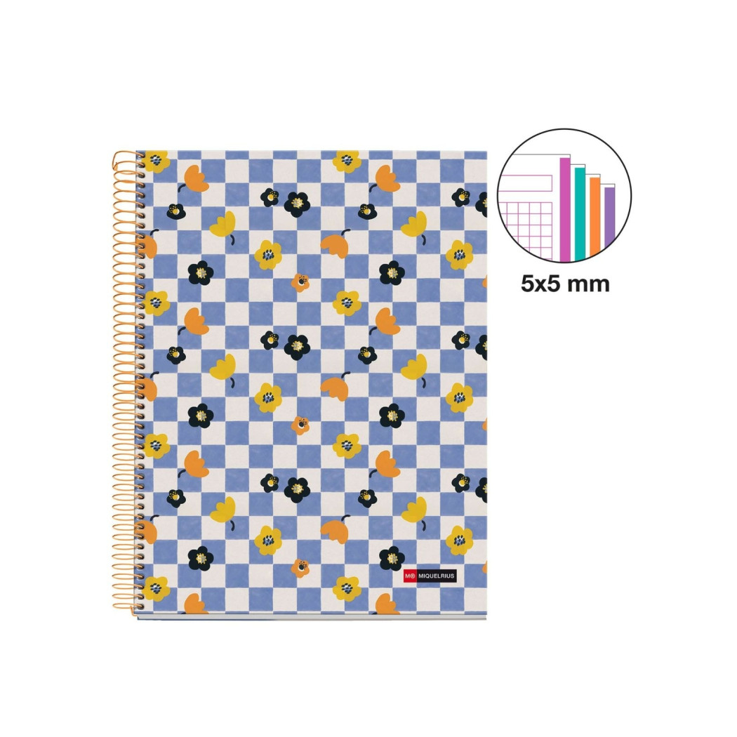 Square It - Kołozeszyt A4 - Notes Zeszyt w Kratkę na Spirali 120 stron - Miquelrius