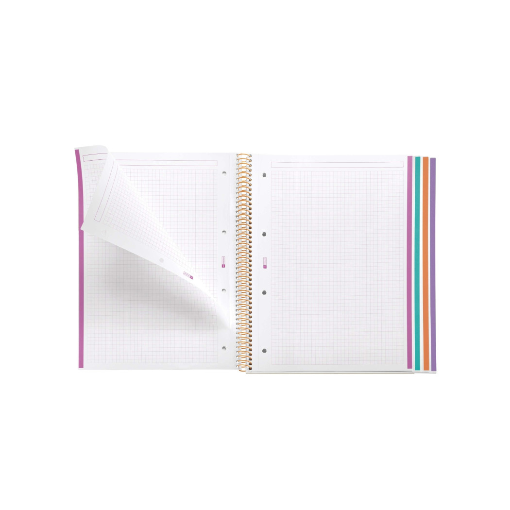 Square It - Kołozeszyt A4 - Notes Zeszyt w Kratkę na Spirali 120 stron - Miquelrius