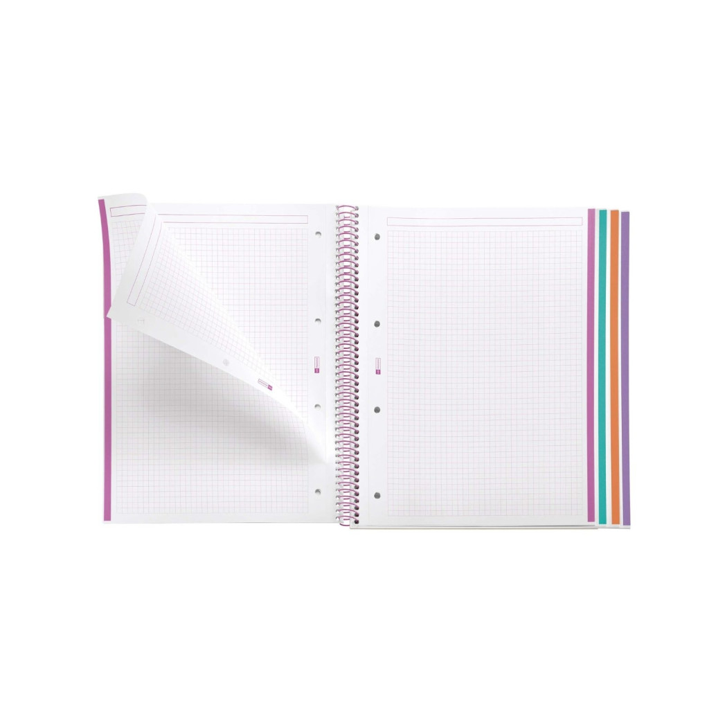 Magic Unicorn - Kołozeszyt A4 - Notes Zeszyt w Kratkę na Spirali 120 stron - Miquelrius