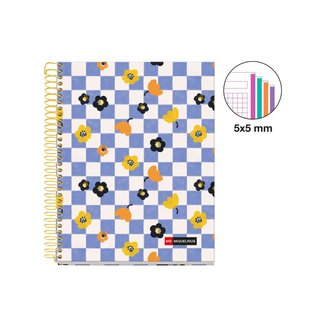 Square It - Kołozeszyt A5 - Notes Zeszyt w Kratkę na Spirali 120 stron - Miquelrius