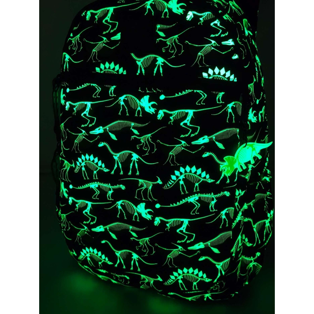 Oslo Dinozaury 27L - Fluorescencyjny Plecak Szkolny Trzykomorowy - Miquelrius