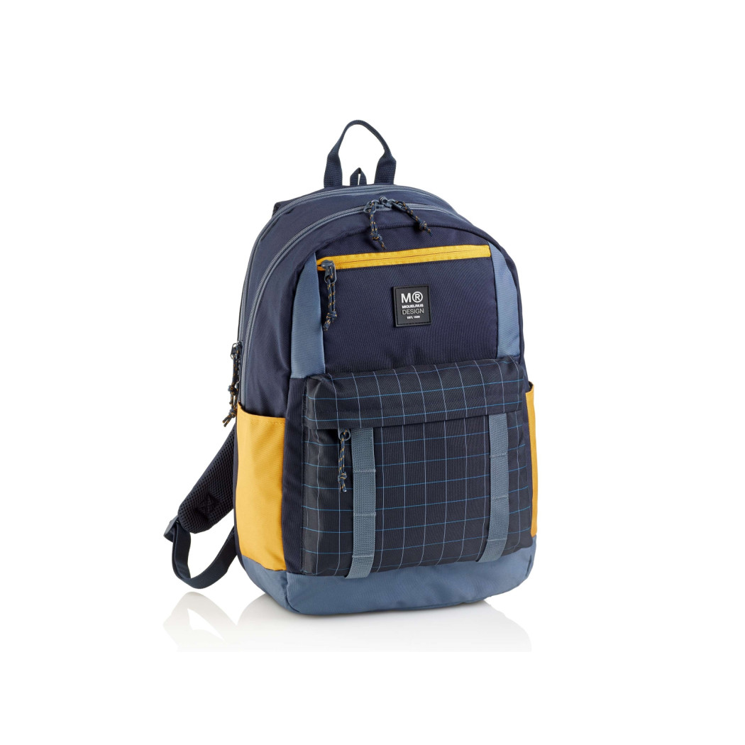 Amsterdam Rider Black 28L - Plecak Szkolny Trzykomorowy - Miquelrius