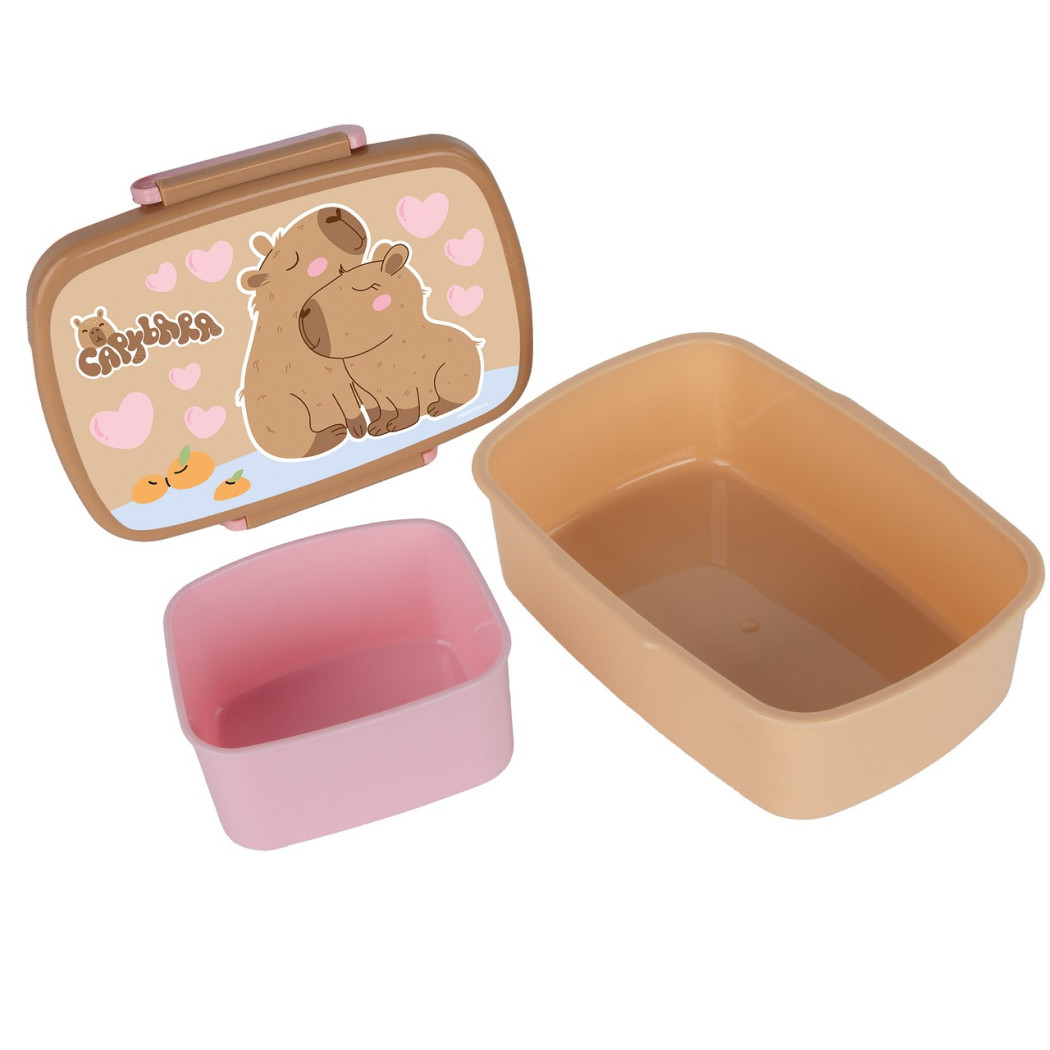Kapibara Śniadaniówka - Lunchbox z Dodatkowym Pojemnikiem - BackUP