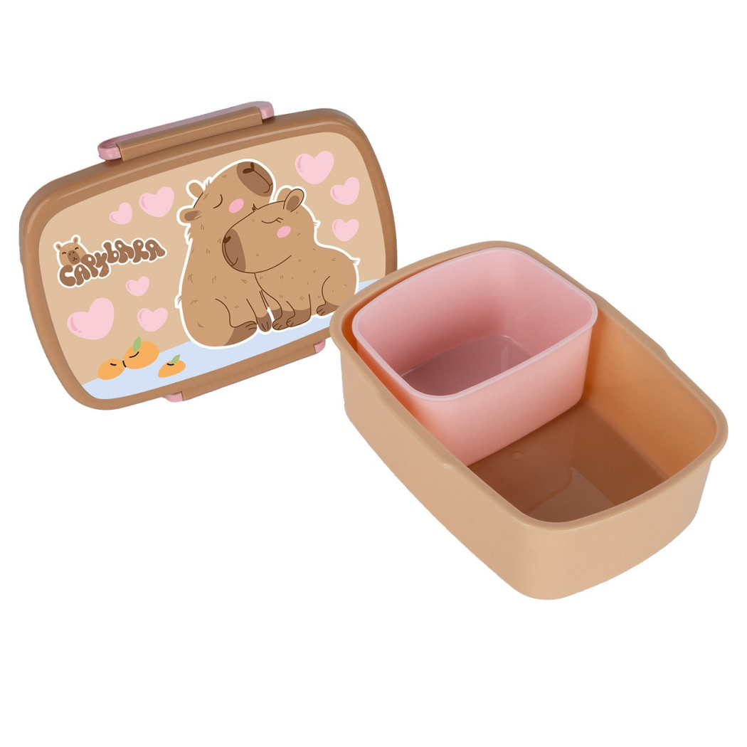 Kapibara Śniadaniówka - Lunchbox z Dodatkowym Pojemnikiem - BackUP