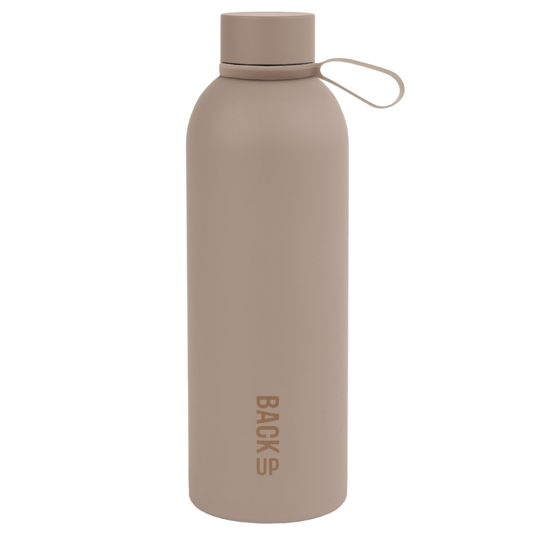 PROMOCJA Beżowa Butelka Termiczna - 500 ml - z Uchwytem - BackUP