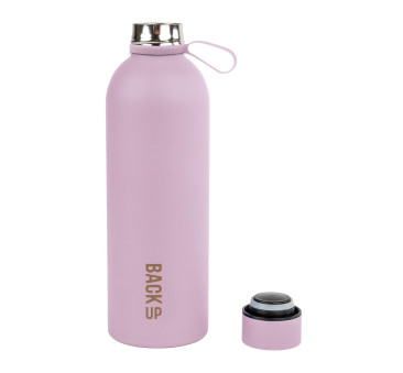 PROMOCJA Różowa Butelka Termiczna - 500 ml - z Uchwytem - BackUP