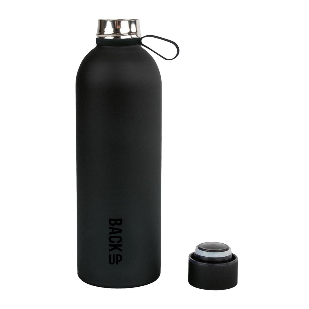 PROMOCJA Czarna Butelka Termiczna - 500 ml - z Uchwytem - BackUP