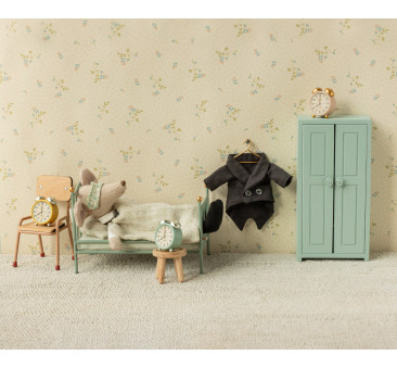 Błękitna Drewniana Szafa do Domku Myszek - Closet Mouse Soft Blue - Maileg