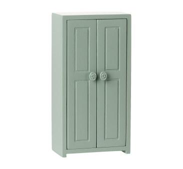 Błękitna Drewniana Szafa do Domku Myszek - Closet Mouse Soft Blue - Maileg