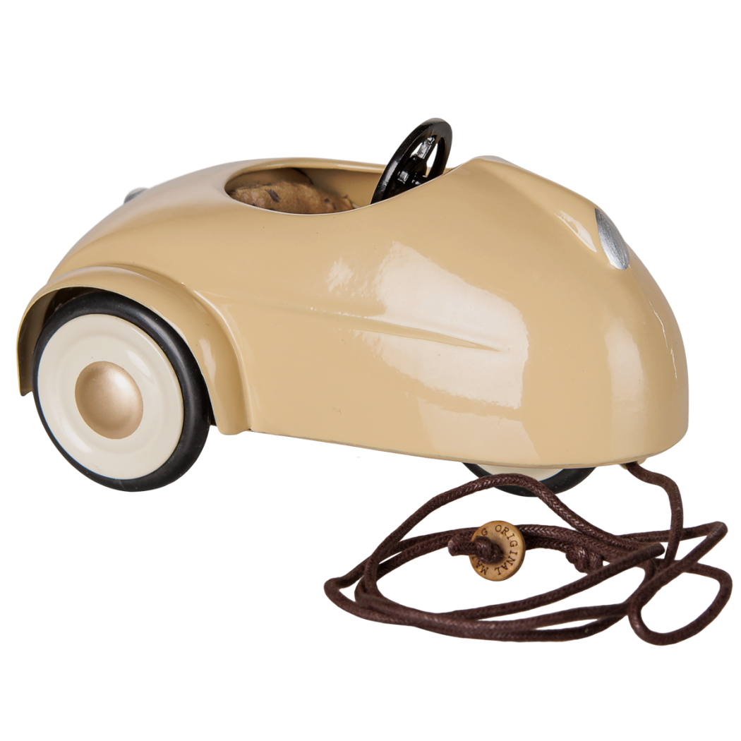 Autko dla Myszek - Pszeniczny - Metalowy Samochodzik Trójkołowy - Mouse Car - Maileg