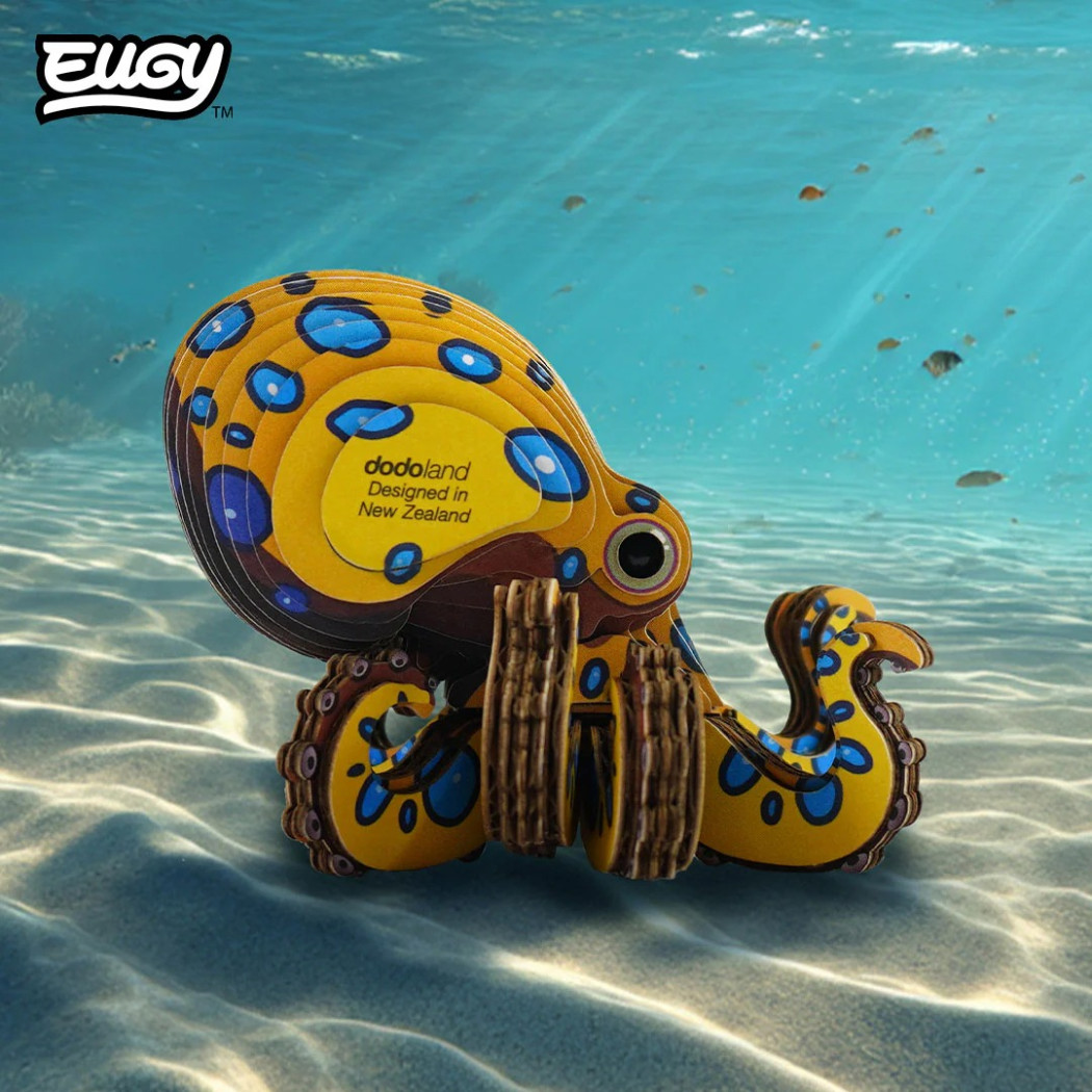 Ośmiornica - Morskie Zwierzęta - Eko Układanka 3D - Eugy