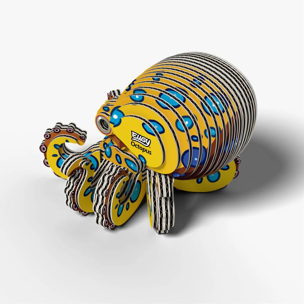 Ośmiornica - Morskie Zwierzęta - Eko Układanka 3D - Eugy