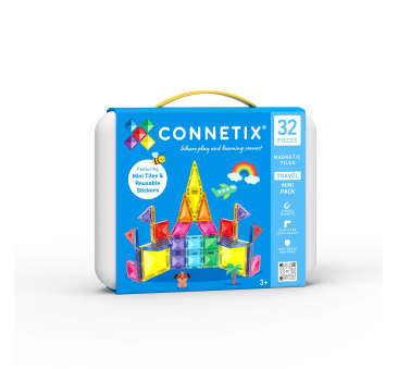 Travel - Podróżny Przenośny Zestaw w Metalowym Etui - 32 Elementy - Connetix