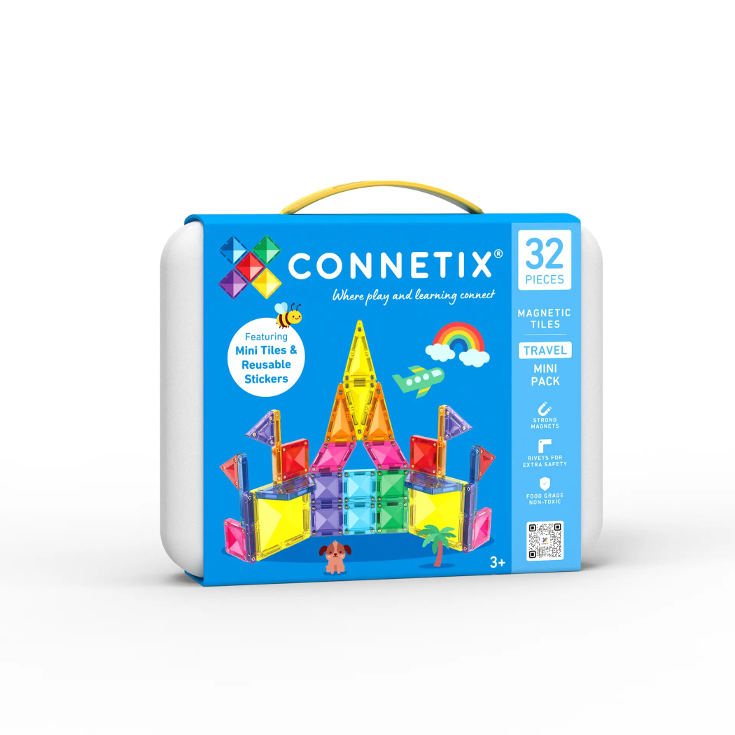 Travel - Podróżny Przenośny Zestaw w Metalowym Etui - 32 Elementy - Connetix