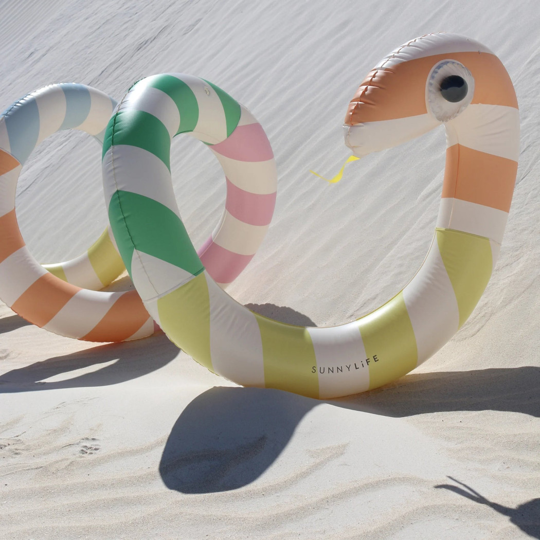 Gigantyczny Dmuchany Makaron - Dmuchaniec Sprężyna do Wody - Sorbet Stripe - SunnyLife