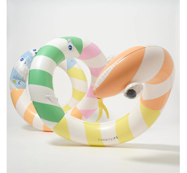 Gigantyczny Dmuchany Makaron - Dmuchaniec Sprężyna do Wody - Sorbet Stripe - SunnyLife