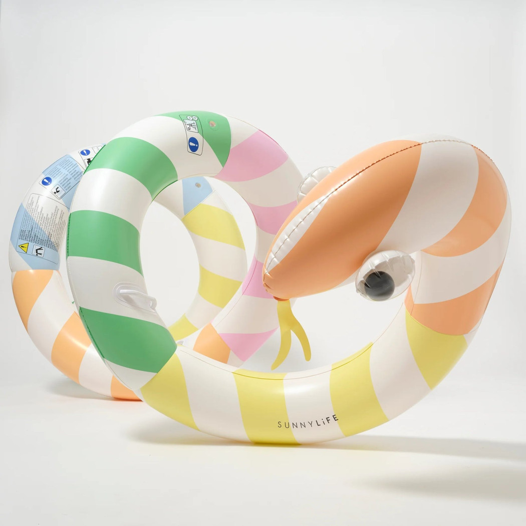 Gigantyczny Dmuchany Makaron - Dmuchaniec Sprężyna do Wody - Sorbet Stripe - SunnyLife