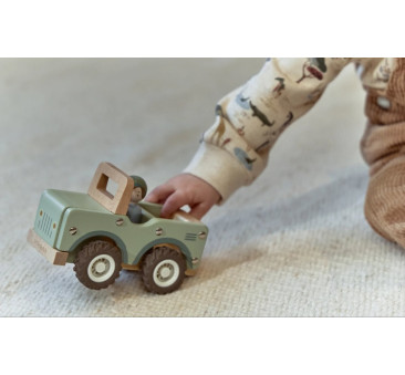 Jeep Safari Friends - Drewniane Auto Terenowe z Wyjmowanym Ludzikiem - Little Dutch