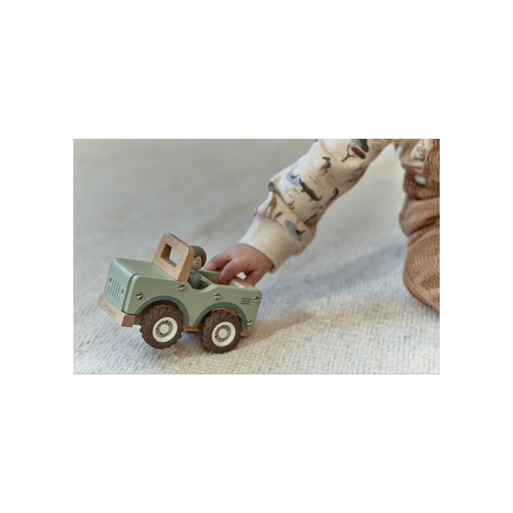 Jeep Safari Friends - Drewniane Auto Terenowe z Wyjmowanym Ludzikiem - Little Dutch