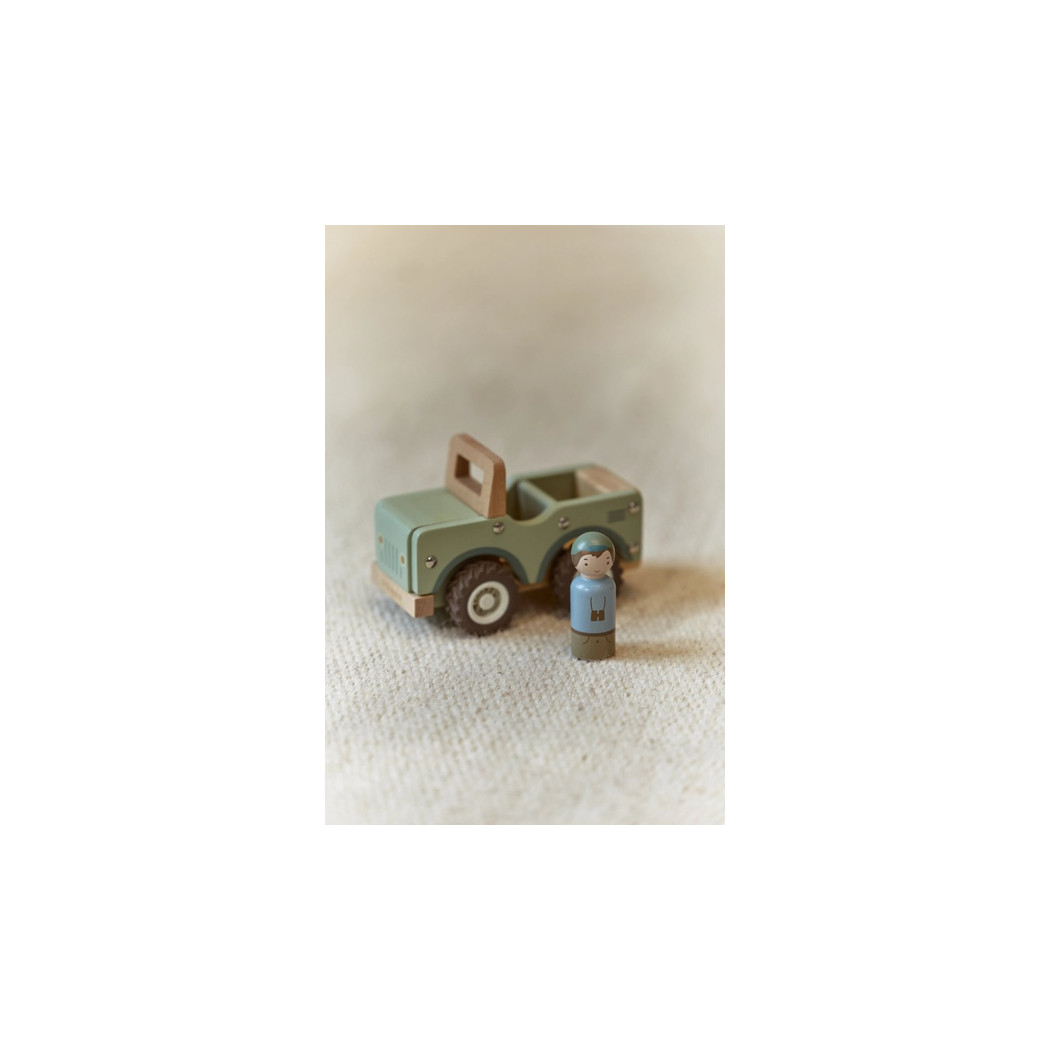 Jeep Safari Friends - Drewniane Auto Terenowe z Wyjmowanym Ludzikiem - Little Dutch