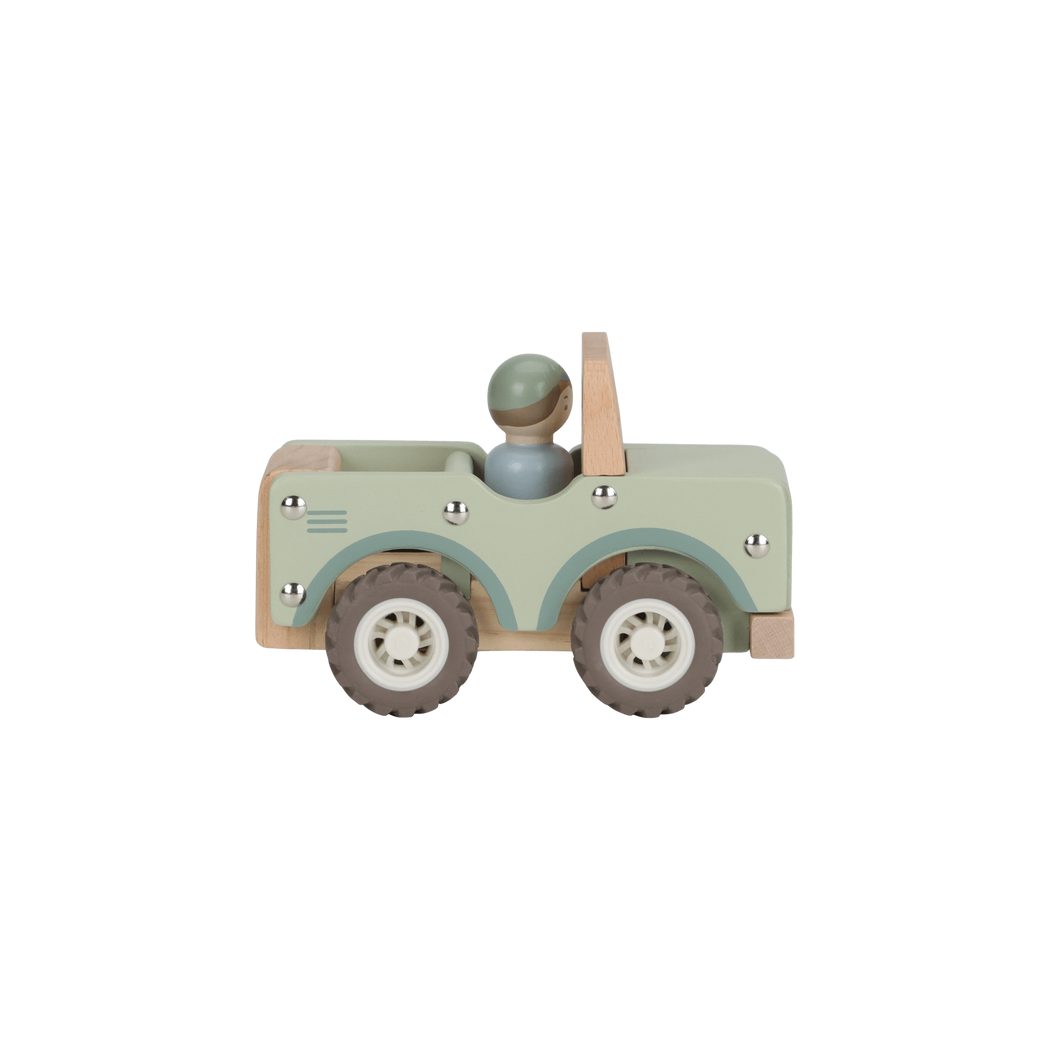 Jeep Safari Friends - Drewniane Auto Terenowe z Wyjmowanym Ludzikiem - Little Dutch