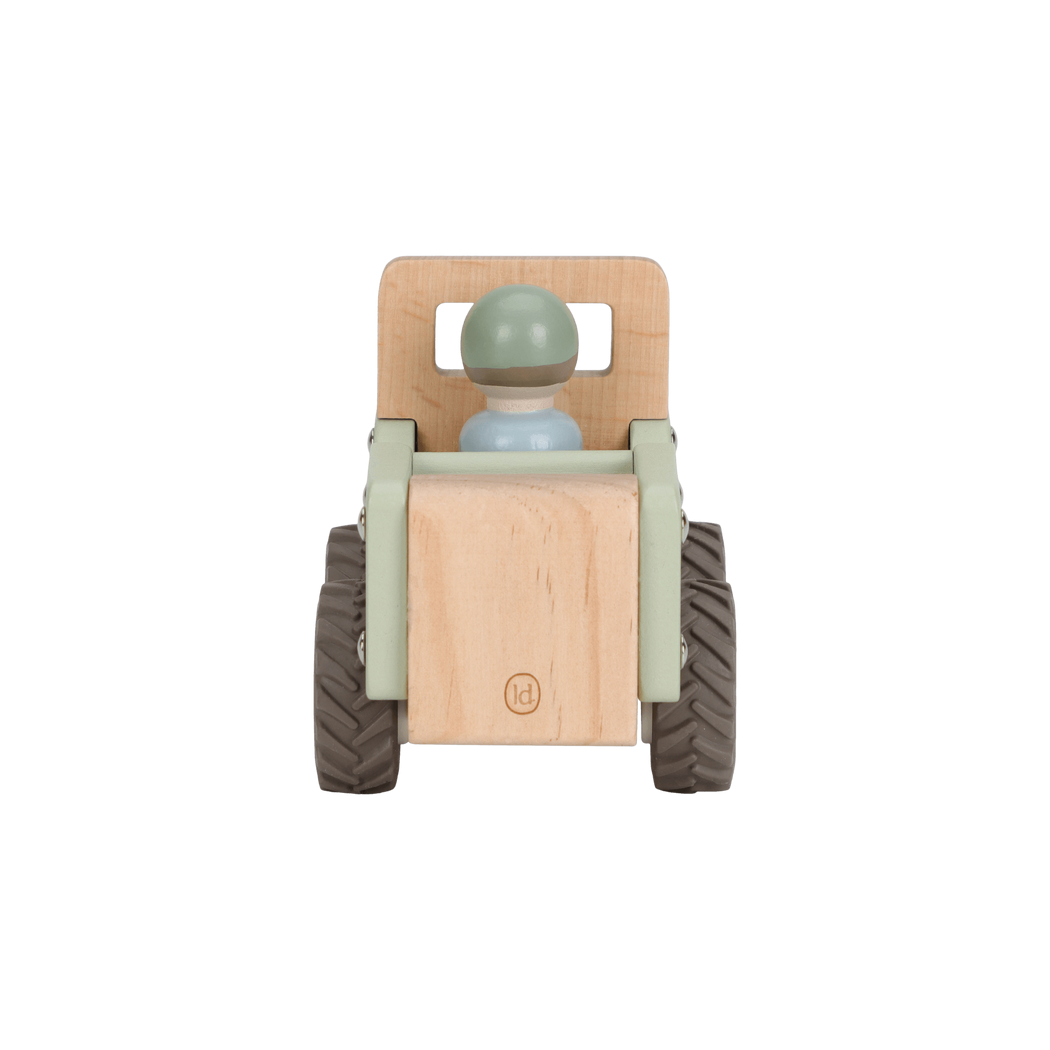 Jeep Safari Friends - Drewniane Auto Terenowe z Wyjmowanym Ludzikiem - Little Dutch