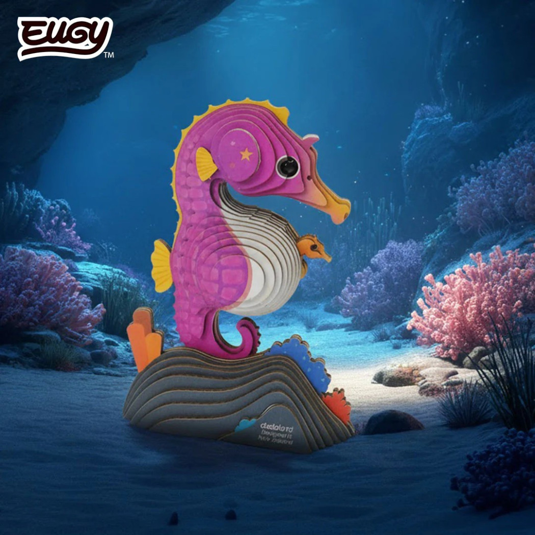 Konik Morski - Pławikonik - Morskie Zwierzęta - Eko Układanka 3D - Eugy