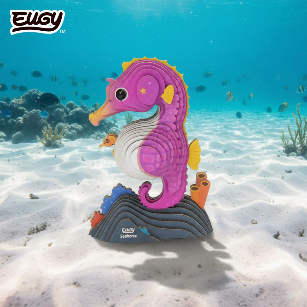 Konik Morski - Pławikonik - Morskie Zwierzęta - Eko Układanka 3D - Eugy