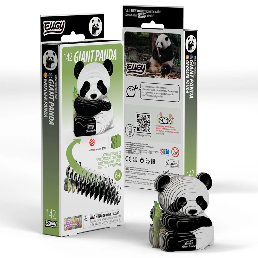 Panda Wielka - Niedźwiedź Bambusowy - Eko Układanka 3D - Eugy