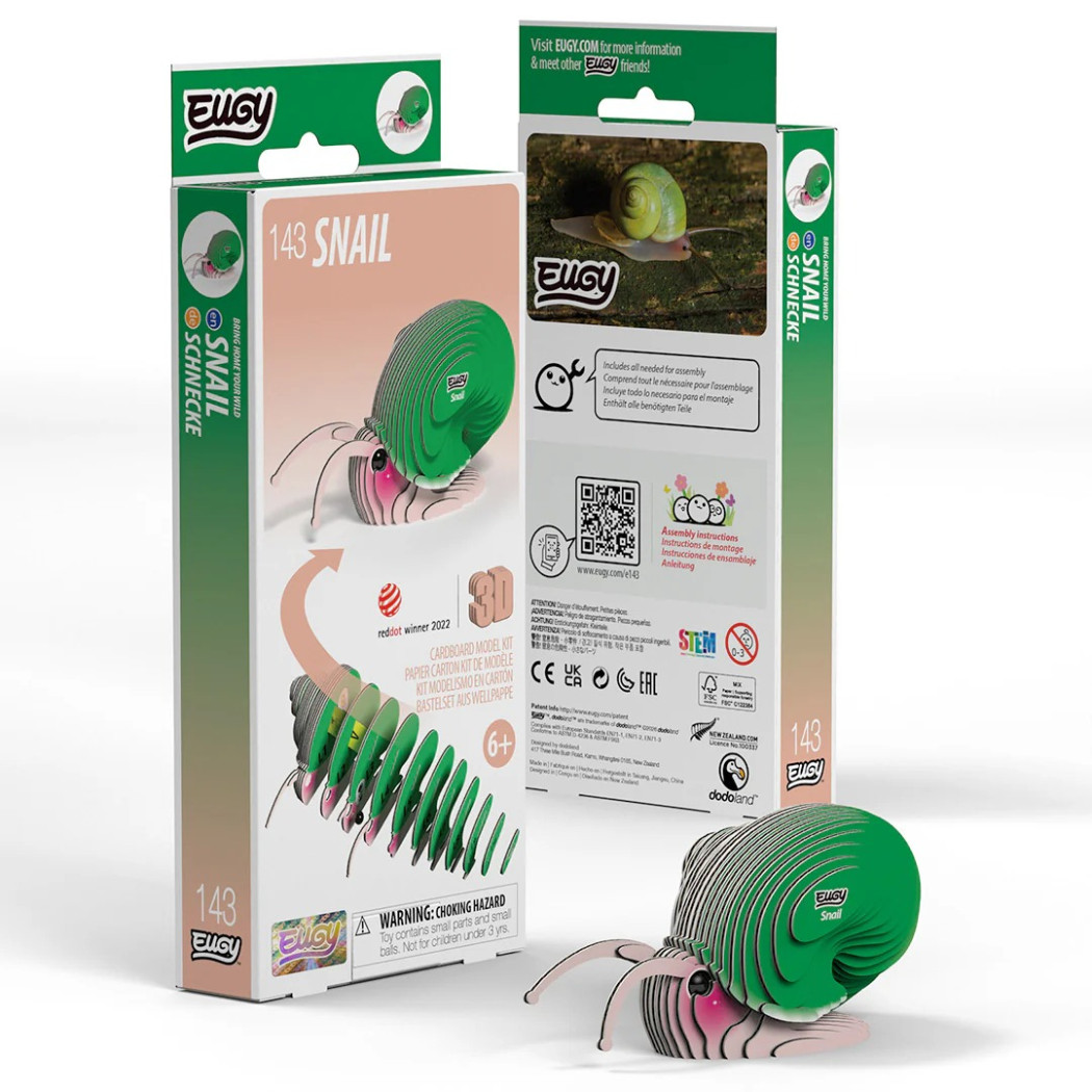 Ślimak - Eko Układanka 3D - Eugy