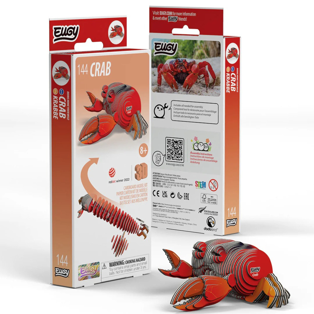 Krab - Morskie Zwierzęta - Eko Układanka 3D - Eugy