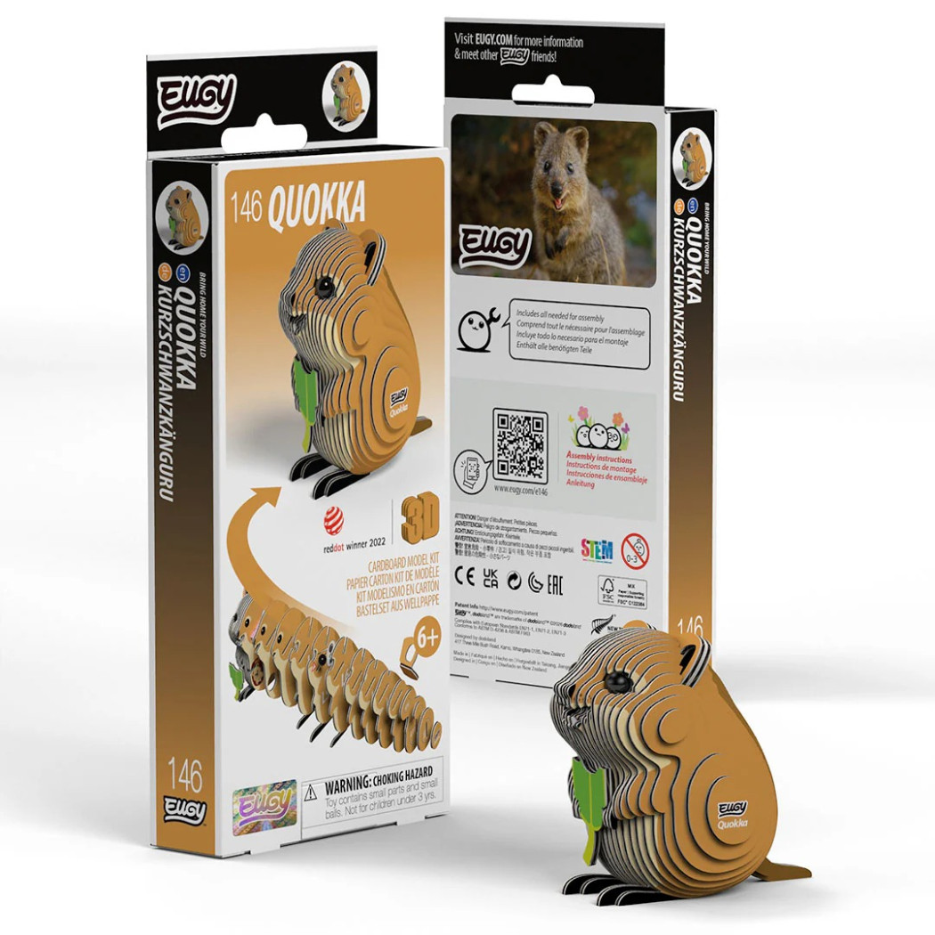 Kuoka - Eko Układanka 3D - Najszczęśliwsze Zwierzę na Świecie - Eugy