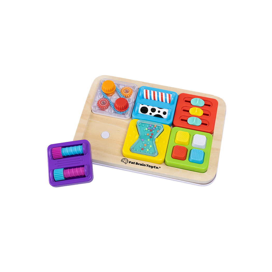 Nakrętki - PlayTab Sensoryczny Kwadrat - Jeden Element do Tablicy - Fat Brain Toys