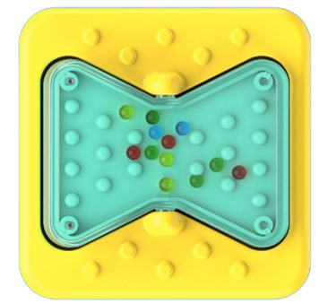 Klepsydra - PlayTab Sensoryczny Kwadrat - Jeden Element do Tablicy - Fat Brain Toys