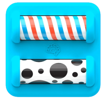 Wałeczki - PlayTab Sensoryczny Kwadrat - Jeden Element do Tablicy - Fat Brain Toys