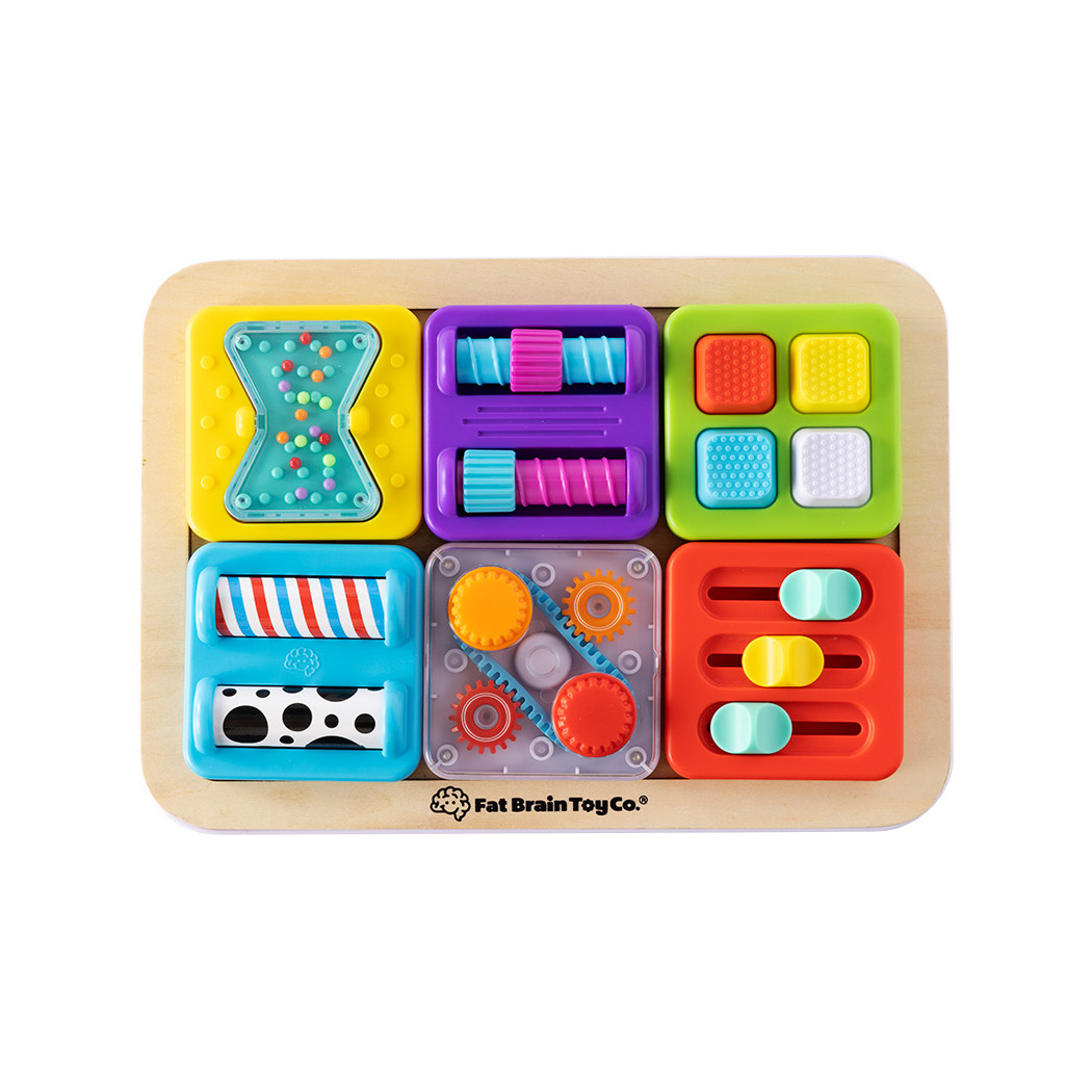 Suwaki - PlayTab Sensoryczny Kwadrat - Jeden Element do Tablicy - Fat Brain Toys