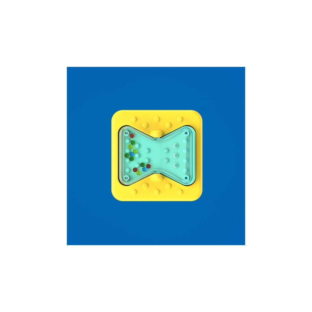 3 Sensoryczne Kwadraty - Zestaw nr 5 z Nakrętkami - PlayTab Sensoryczne Kwadraty do Tablicy - Fat Brain Toys
