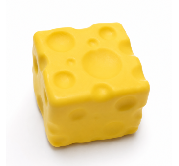 Ser Gniotek - Squichy Antystresowy Fidget Sensoryczny 7 cm - Kostka Sera Zabawka Relaksacyjna
