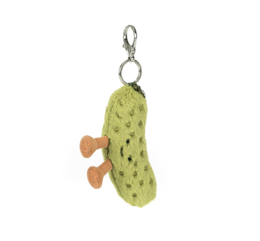 Korniszon Breloczek - Pluszowy Ogórek Konserwowy 17 cm - Maskotka Przytulanka Brelok Charms - JellyCat