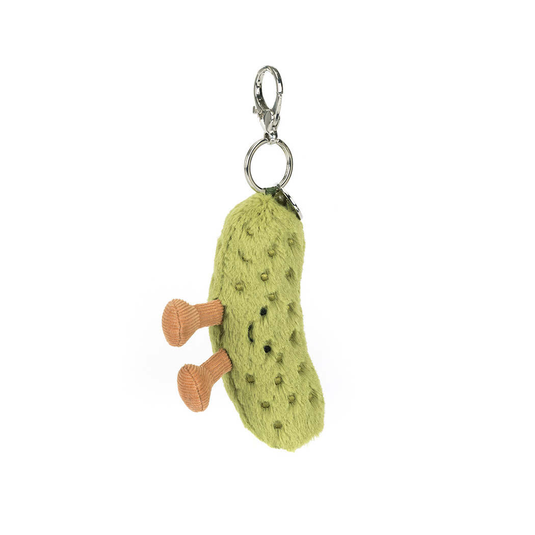Korniszon Breloczek - Pluszowy Ogórek Konserwowy 17 cm - Maskotka Przytulanka Brelok Charms - JellyCat