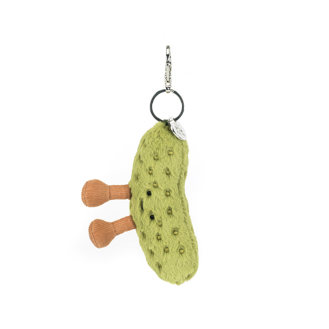 Korniszon Breloczek - Pluszowy Ogórek Konserwowy 17 cm - Maskotka Przytulanka Brelok Charms - JellyCat