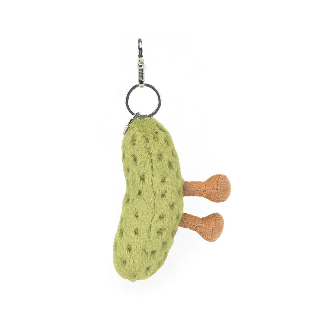 Korniszon Breloczek - Pluszowy Ogórek Konserwowy 17 cm - Maskotka Przytulanka Brelok Charms - JellyCat