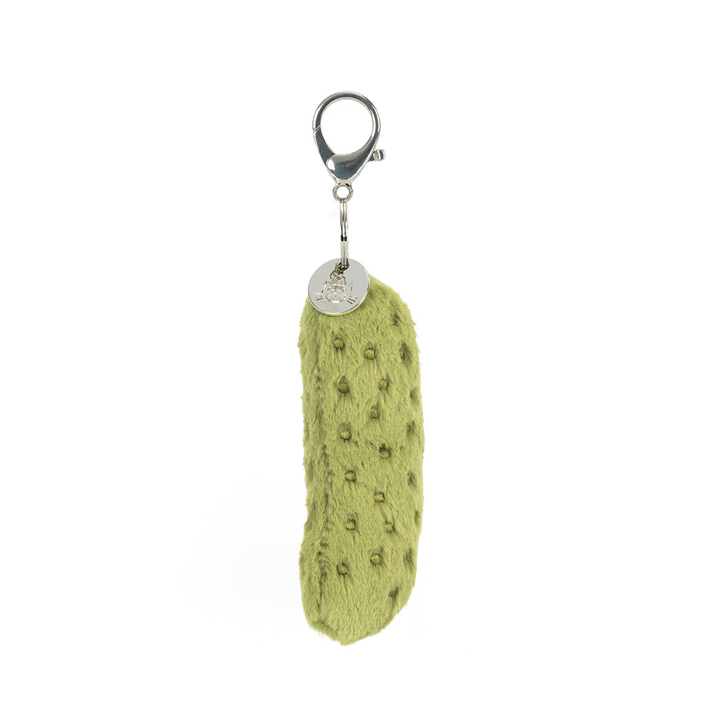 Korniszon Breloczek - Pluszowy Ogórek Konserwowy 17 cm - Maskotka Przytulanka Brelok Charms - JellyCat