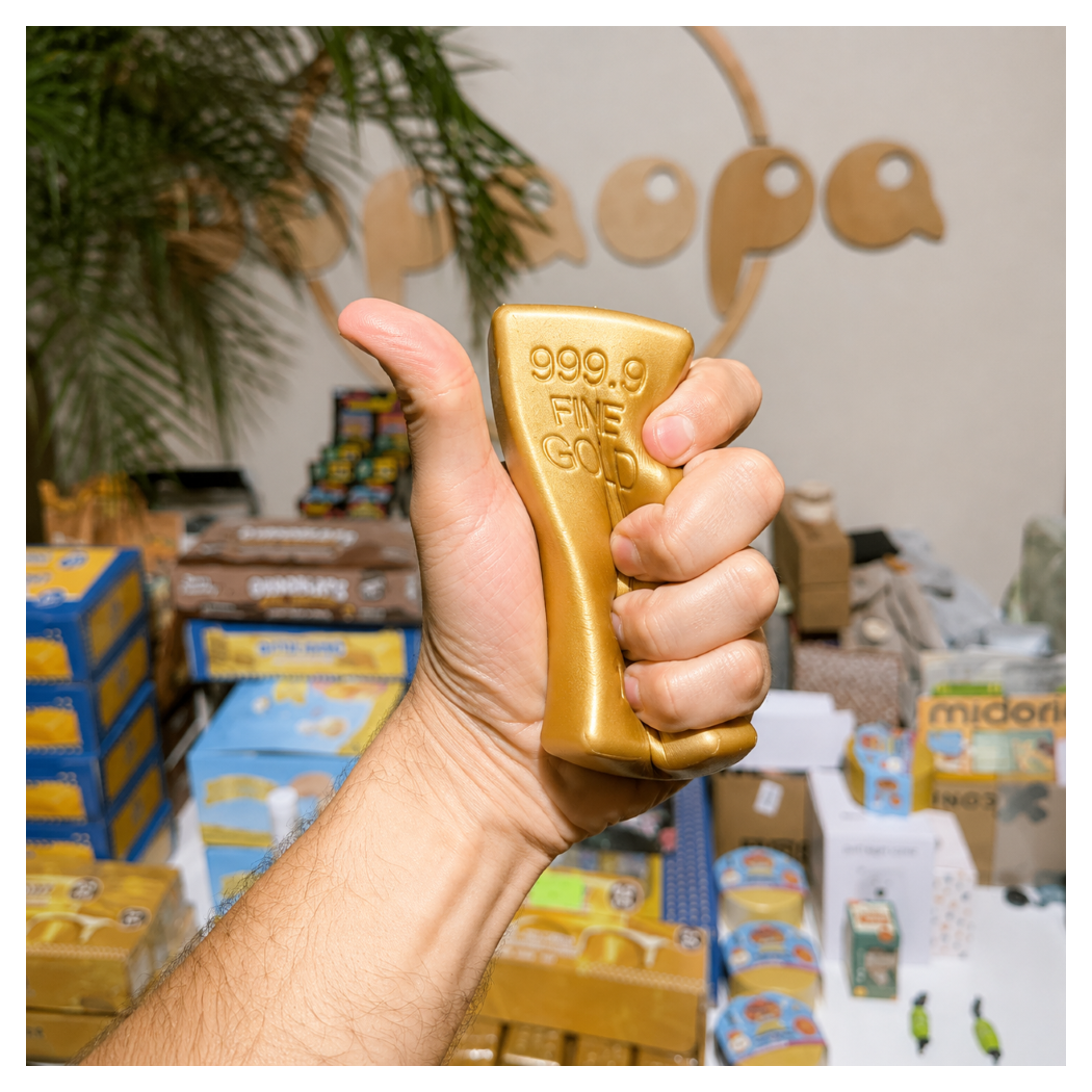 Sztabka Złota - Squishy Gold -  Miękki Gniotek Antystresowy Sensoryczny - Fidget